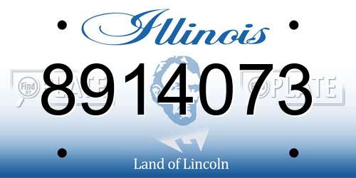 8914073 Illinois License Plate