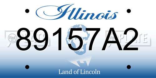 89157A2 Illinois License Plate