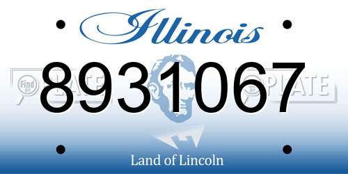 8931067 Illinois License Plate