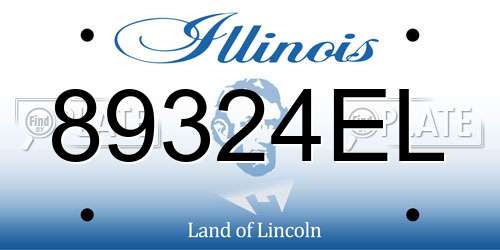 89324EL Illinois License Plate