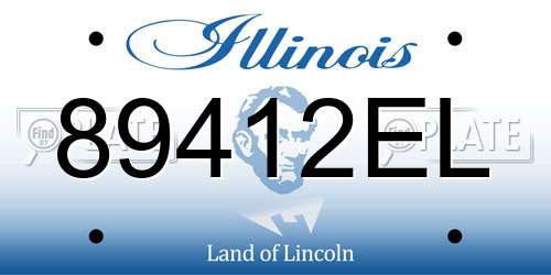 89412EL Illinois License Plate