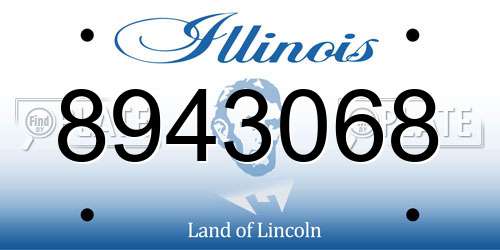 8943068 Illinois License Plate