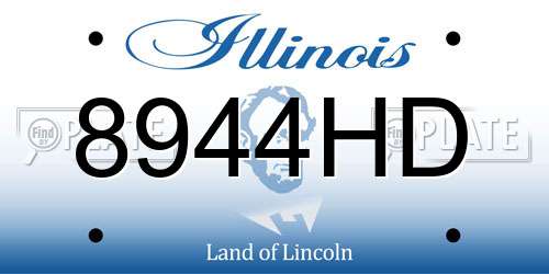 8944HD Illinois License Plate