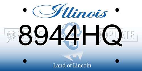 8944HQ Illinois License Plate