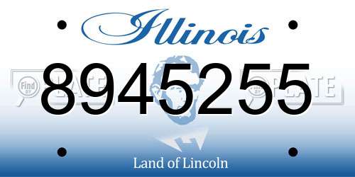 8945255 Illinois License Plate