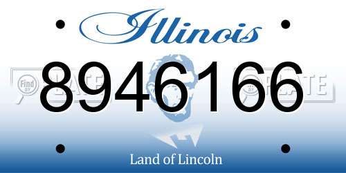 8946166 Illinois License Plate