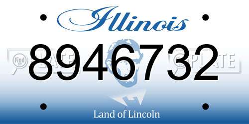 8946732 Illinois License Plate