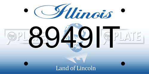 8949IT Illinois License Plate