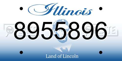 8955896 Illinois License Plate
