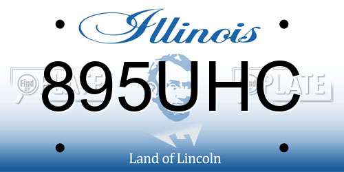 895UHC Illinois License Plate