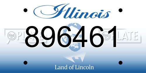 896461 Illinois License Plate