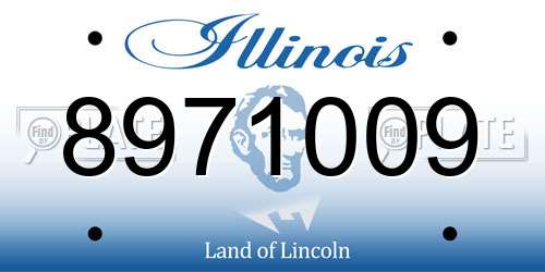 8971009 Illinois License Plate