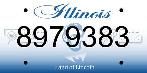 8979383 Illinois License Plate