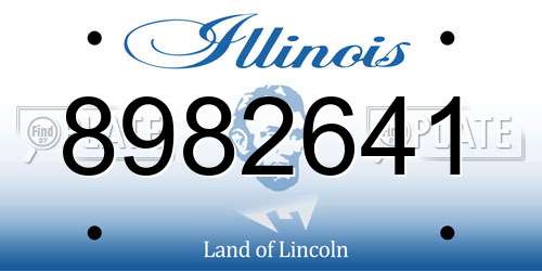 8982641 Illinois License Plate