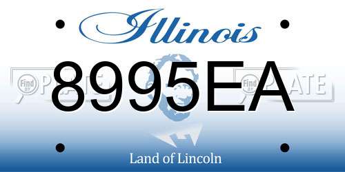 8995EA Illinois License Plate