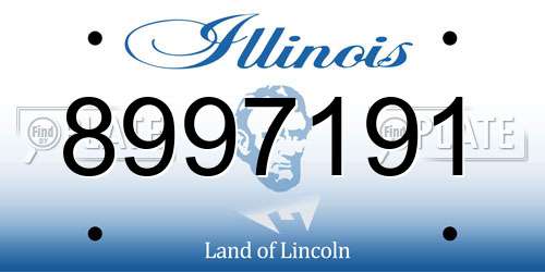 8997191 Illinois License Plate