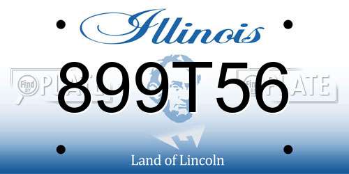 899T56 Illinois License Plate