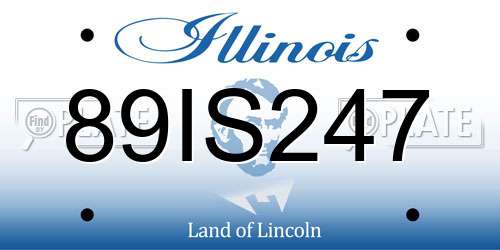 89IS247 Illinois License Plate