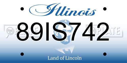 89IS742 Illinois License Plate