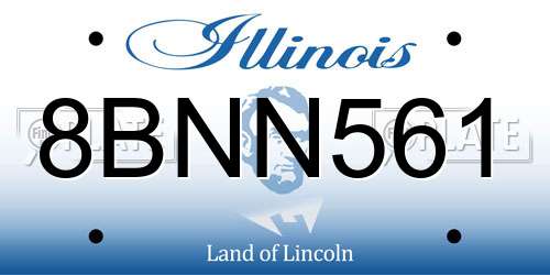 8BNN561 Illinois License Plate