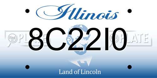 8C22I0 Illinois License Plate