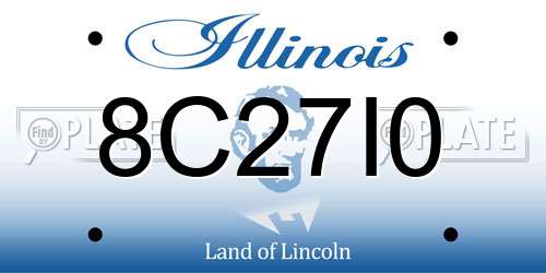 8C27I0 Illinois License Plate