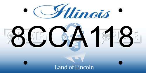 8CCA118 Illinois License Plate
