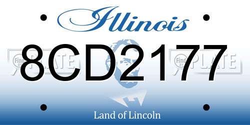 8CD2177 Illinois License Plate