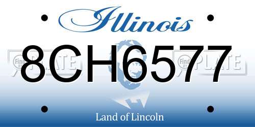 8CH6577 Illinois License Plate