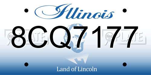 8CQ7177 Illinois License Plate
