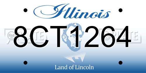 8CT1264 Illinois License Plate