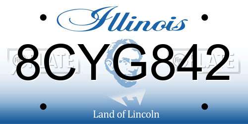8CYG842 Illinois License Plate