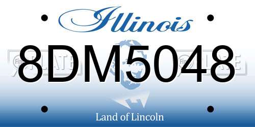 8DM5048 Illinois License Plate