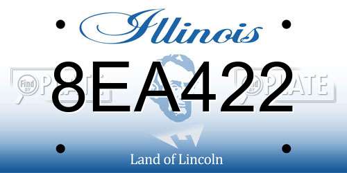 8EA422 Illinois License Plate