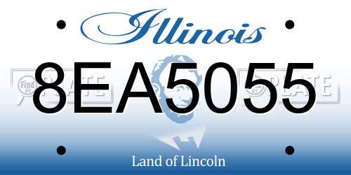 8EA5055 Illinois License Plate