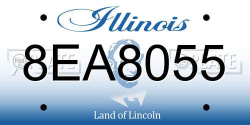 8EA8055 Illinois License Plate