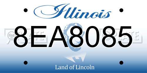 8EA8085 Illinois License Plate