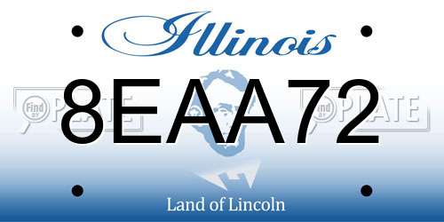 8EAA72 Illinois License Plate