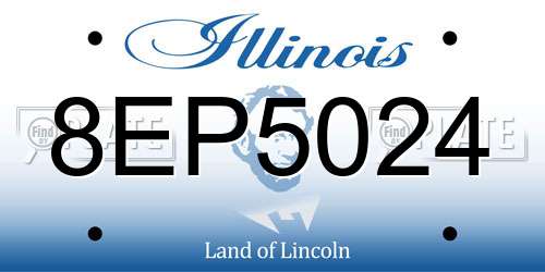8EP5024 Illinois License Plate