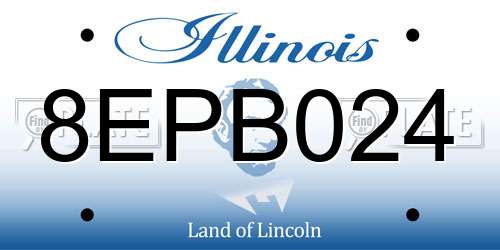 8EPB024 Illinois License Plate