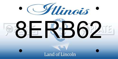 8ERB62 Illinois License Plate