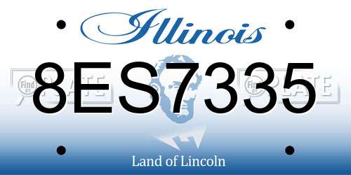 8ES7335 Illinois License Plate