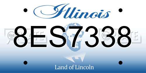 8ES7338 Illinois License Plate