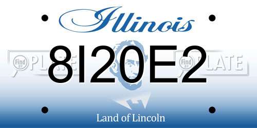 8I20E2 Illinois License Plate