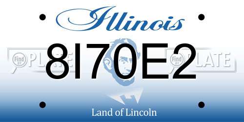 8I70E2 Illinois License Plate
