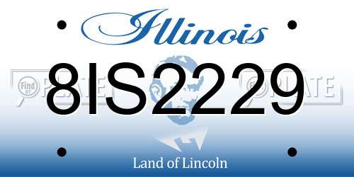 8IS2229 Illinois License Plate