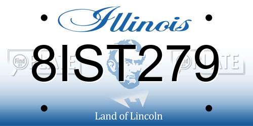 8IST279 Illinois License Plate