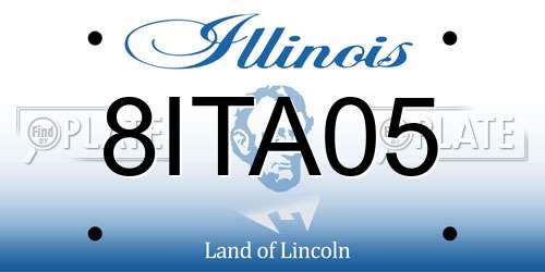8ITA05 Illinois License Plate