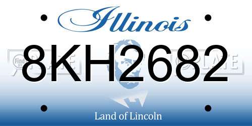 8KH2682 Illinois License Plate