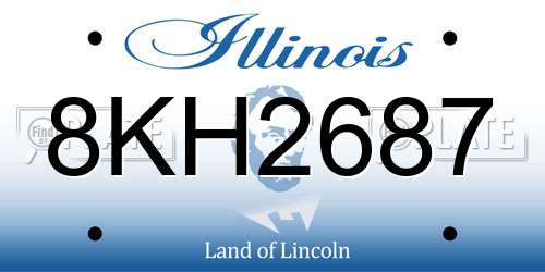 8KH2687 Illinois License Plate